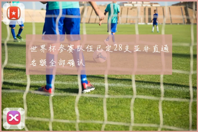 世界杯参赛队伍已定28支亚非直通名额全部确认
