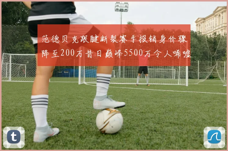范德贝克跟腱断裂赛季报销身价骤降至200万昔日巅峰5500万令人唏嘘